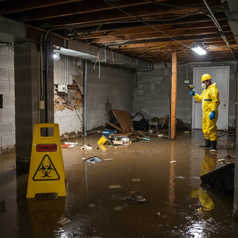 Flooded Basement Electrical Hazard in Frisco, TX Property